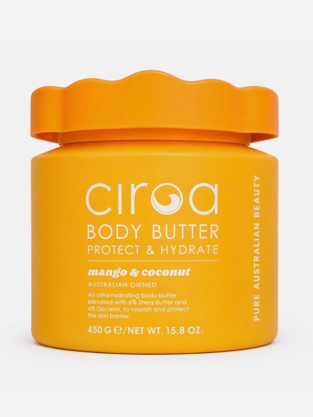 Ciroa Mango & Coconut Body Butter 15.8 oz Shea Butter Moisturizer deeply hydrate